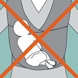 moby wrap baby positions