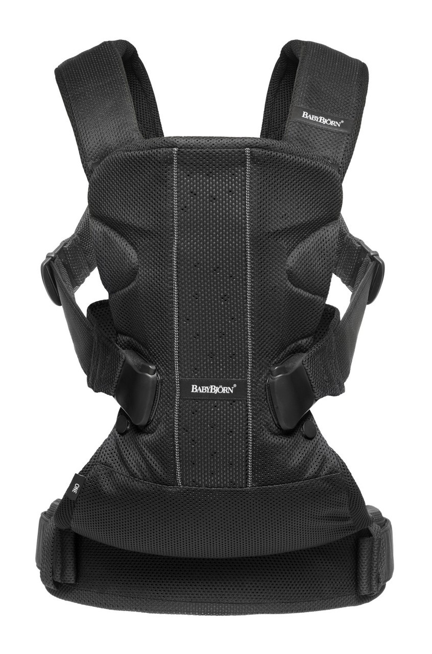 babybjorn-baby-carrier-one-black-mesh - Baby Carriers Australia