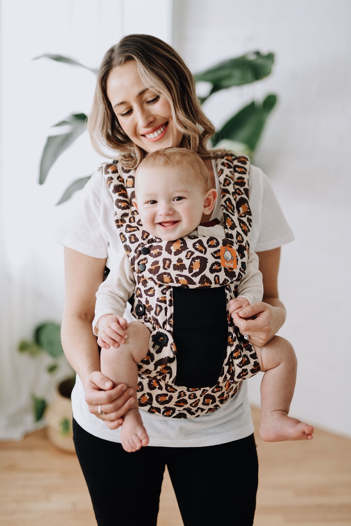 leopard baby carrier