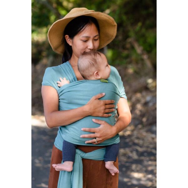 Serenity Boba Wrap - Solid - Blue Lagoon - Baby Carriers Australia